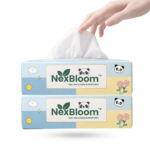 NexBloom Premium Face Tissues – 100 Pulls ( Pack Of 2/Two )
