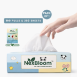 NexBloom Premium Face Tissues – 100 Pulls ( Pack Of 1/One ) - Image 2