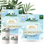 NexBloom Premium Toilet Rolls – Pack of 4 - Two Box