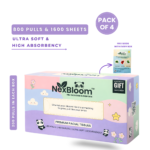 NexBloom Premium Face Tissues – 200 Pulls (Pack of 4) - Image 2