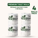 NexBloom Premium Toilet Rolls – Pack of 4 - One Box - Image 2