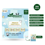 NexBloom Premium Toilet Rolls – Pack of 4 - One Box - Image 3