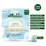 NexBloom Premium Toilet Rolls – Pack of 4 - Two Box - Image 3