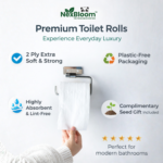 NexBloom Premium Toilet Rolls – Pack of 4 - One Box - Image 9